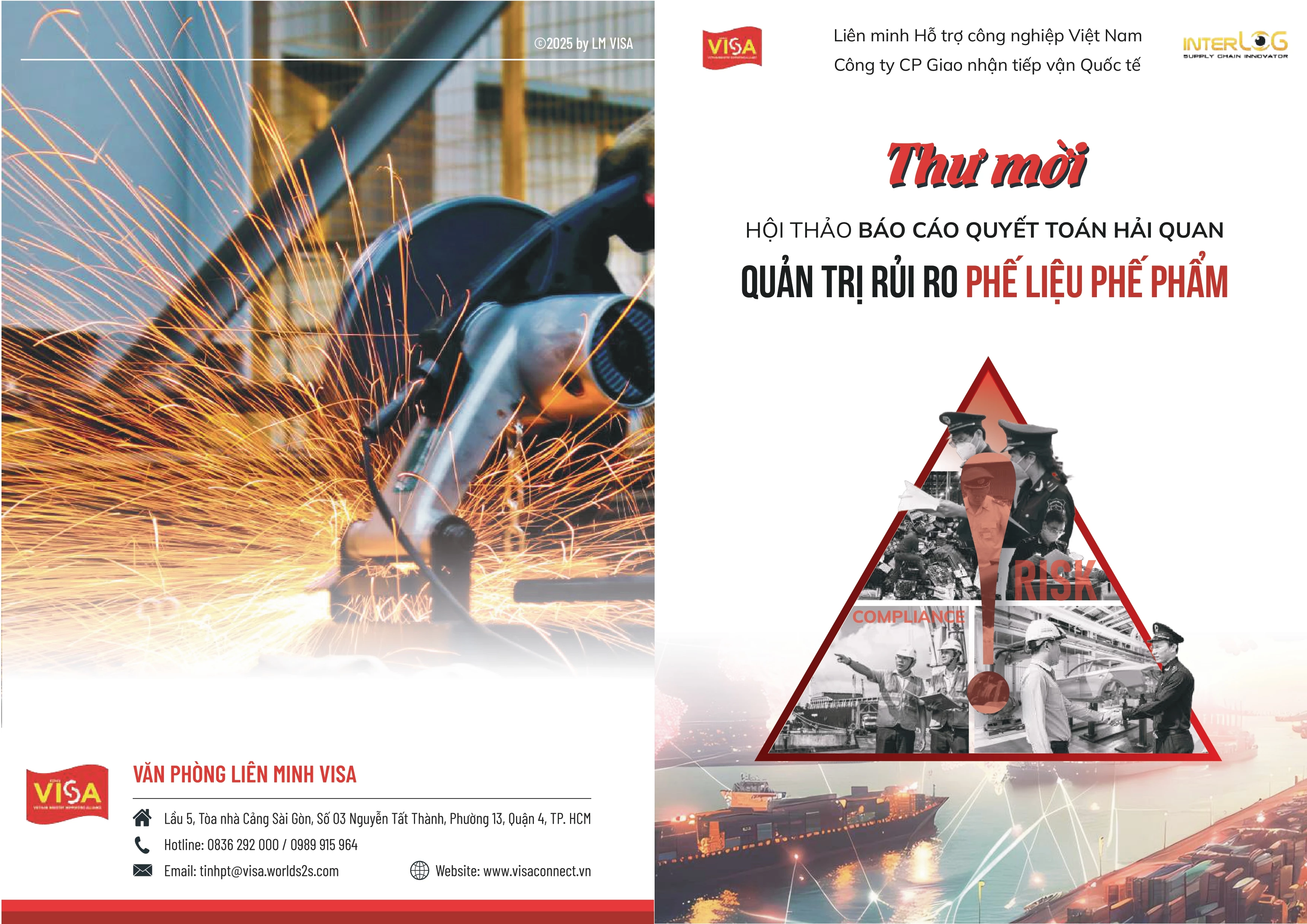 Thư mời: Hội thảo Báo cáo quyết toán Hải quan - Quản trị rủi ro phế liệu phế phẩm